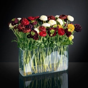 Aranjament floral elegant, decor pentru interioare de LUX, bujori multicolori LUGANO 1141844.01 - Img 3