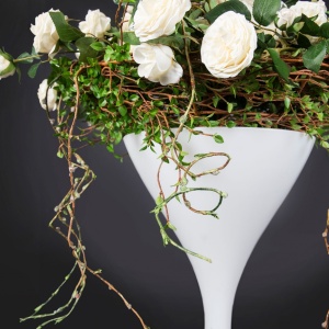Aranjament floral mare design LUX RUSTY BIRCH ROSE BASKET 1142305.95 - Img 3