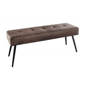 Bancheta tapitata design modern Boutique 100cm, maro
