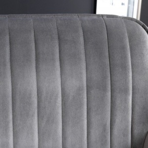 Bancheta tapitata design modern Turin 160cm, gri argintiu - Img 2