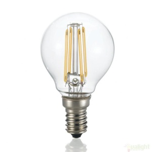 Bec LED CLASSIC E14 4W SFERA TRASPARENTE 3000K 101200
