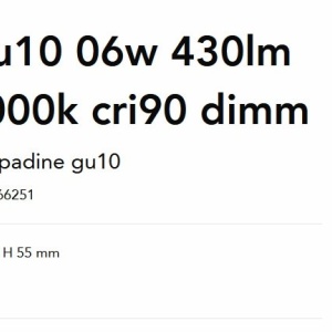 Bec LED dimabil, Gu10 06W 430lm 3000K cri90 dimm 166707 universul-luminii.ro