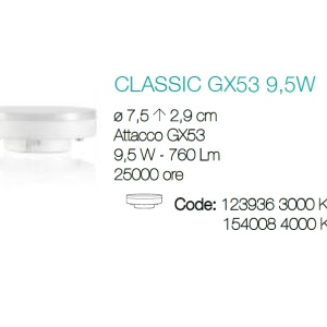 Bec LED GX53 9.5W 4000K 154008 68147 universul-luminii.ro