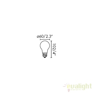 Bec LED STANDARD MATT E27 7W 2700K 17463 57567 universul-luminii.ro