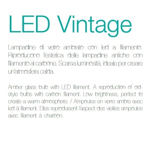 Bec LED VINTAGE E14 3.5W COLPO DI VENTO 151663 65097 universul-luminii.ro