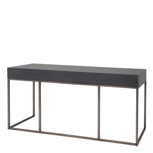 Birou design elegant LUX Larsen, gri carbune 114215 HZ - Img 3