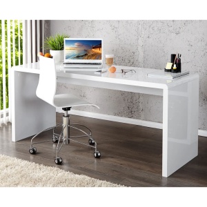 Birou modern alb, simplu si elegant, Fast Trade 140cm A-36024 VC - Img 2