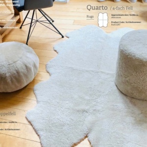 Blana de oaie Short Wool Curly Double 180x60cm - Img 4