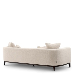 Canapea confortabila design LUX Brannan, Boucle chalk white - Img 5