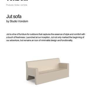Canapea de exterior / interior design modern premium JUT SOFA 44402 - Img 8