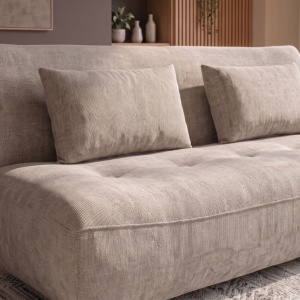 Canapea extensibila, chenille greige, ELYPSE 200cm - Img 8