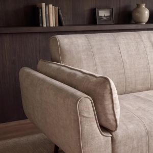 Canapea extensibila DIVANI 220cm catifea champagne beige - Img 7