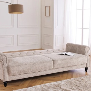 Canapea extensibila, Tesatura Boucle Greige, Maison Belle Affaire 220cm A-44236 VC - Img 3