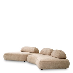 Canapea fixa design LUX din 2 module Residenza, Lyssa sand - Img 7