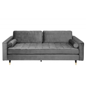 Canapea impozanta Cozy 220cm, catifea gri