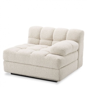Canapea, Modul dreapta design elegant LUX Dean right, boucle crem 115517 HZ