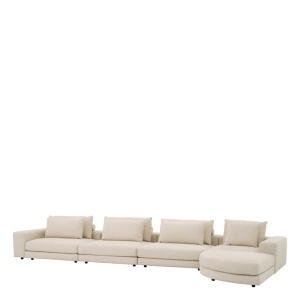 Canapea modulara design LUX Lounge Club, Nuoro beige - Img 5