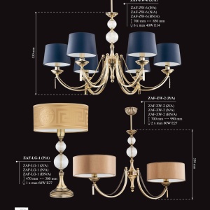 Candelabru 12 brate elegant design clasic Zaffiro - Img 13