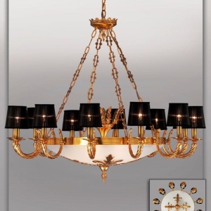 Candelabru 12 brate fabricat manual diam.112cm Olga 2690/12 Bejorama 55137 universul-luminii.ro