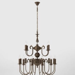 Candelabru 18 brate din alama stil clasic Petalo - Img 3