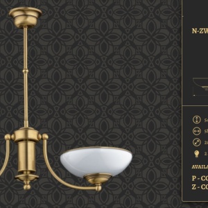 Candelabru 2 brate design clasic realizat manual N - Img 2