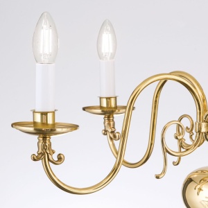 Candelabru 5 brate design clasic FLAMISCH, alama lucioasa - Img 5