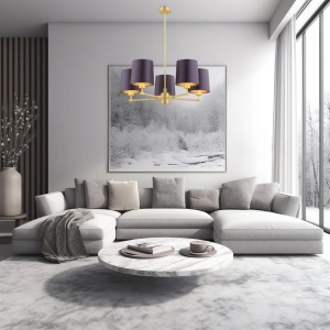 Candelabru 5 brate modern PRINCETON 145727 universul-luminii.ro
