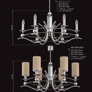 Candelabru 6 brate elegant design clasic Ruta - Img 11