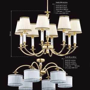Candelabru 6 brate eleganta design clasic NAPOLI 186777 universul-luminii.ro