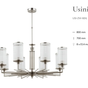 Candelabru 8 brate elegant design clasic Usini 125367 universul-luminii.ro