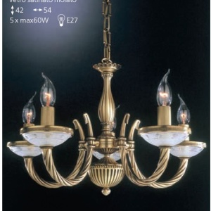 Candelabru clasic cu 5 brate design italian realizata manual 4650 106217 universul-luminii.ro