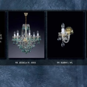 Candelabru cristal Bohemia 5 brate, diam. 58cm Jessica V CE - Img 4