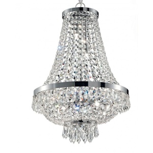 Candelabru cristal design elegant casa scarii CAESAR SP12 Cromo 114279 - Img 5
