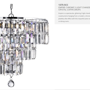 Candelabru cristal design elegant Empire 5L 1375-5CC SRT - Img 5