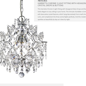Candelabru cristal K9 design elegant 38cm Harrietta 7673-3CC SRT - Img 6