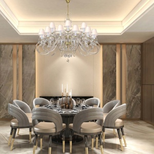 Candelabru cu 18 brate LUX design modern, Cristal Bohemia Exclusive Miracle 195477 universul-luminii.ro
