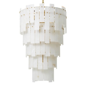 Candelabru design elegant LUX Greyson XL, Alabaster - Img 3