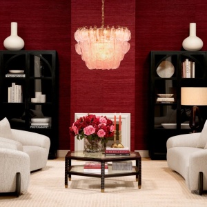 Candelabru design LUX, Sticla, Roz, Solange 168217 universul-luminii.ro