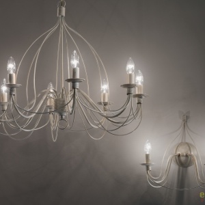Candelabru design rustic CORTE SP8 RUGGINE 057194 - Img 2