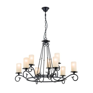 Candelabru design rustic cu 9 brate Rusticka LU 1K/3615/6+3 Antik OR - Img 6