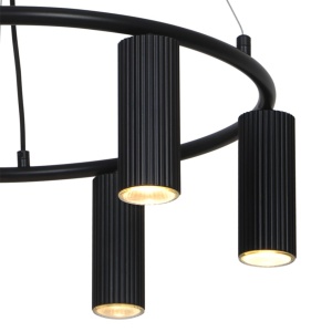 Candelabru Design Scandinav Minimalist, 6xGU10, Vico negru - Img 7