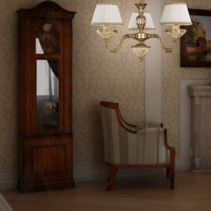 Candelabru din alama 3 brate design italian 6522 204497 universul-luminii.ro