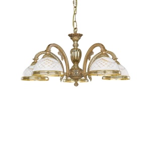Candelabru din alama cu 5 brate design italian 7102 107357 universul-luminii.ro
