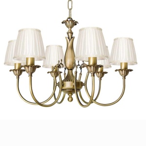 Candelabru din alama cu motiv floral stilizat Ginevra