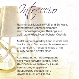 Candelabru elegant cu 12 brate, design modern Intreccio alb MYARM010-12-W 63147 universul-luminii.ro