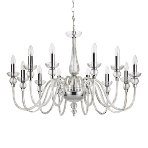 Candelabru elegant cu 12 brate DOGE SP12 TRASPARENTE 168906 - Img 4