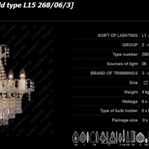 Candelabru, Lustra cristal cu 6 brate Bohemia 172997 universul-luminii.ro