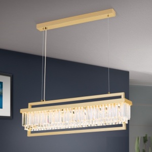 Candelabru, Lustra LED design LUX PRISM, 24K gold plated 94477 universul-luminii.ro