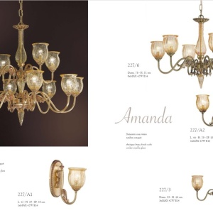 Candelabru LUX design clasic realizat manual Amanda 6L 225307 universul-luminii.ro
