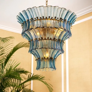 Candelabru LUX design deosebit Toscano albastru - Img 2